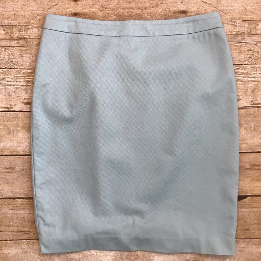 CAbi Straight Skirt Light Blue Size 6